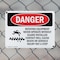 Signmission Rotating Equipment Never Operate Danger Sign, Plastic, 10in W x 7in L, 2PK OS-2PACK-DS-P-710-L-2444 - alternate 4